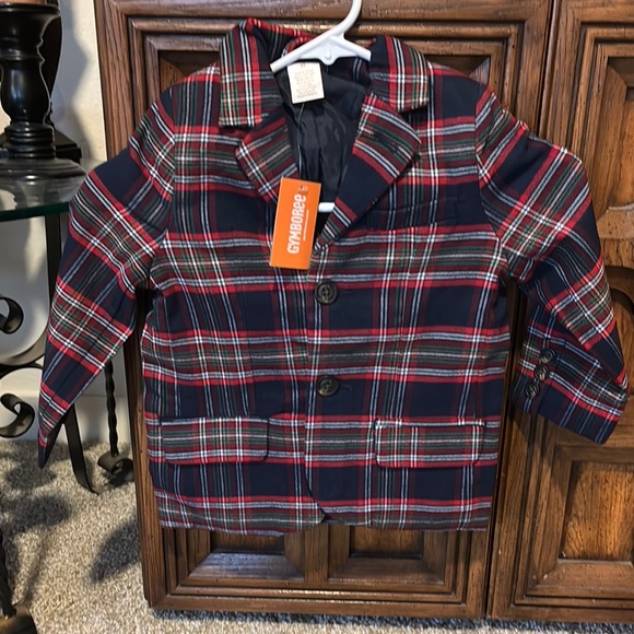 Gymboree Toddler Plaid Suit Blazer